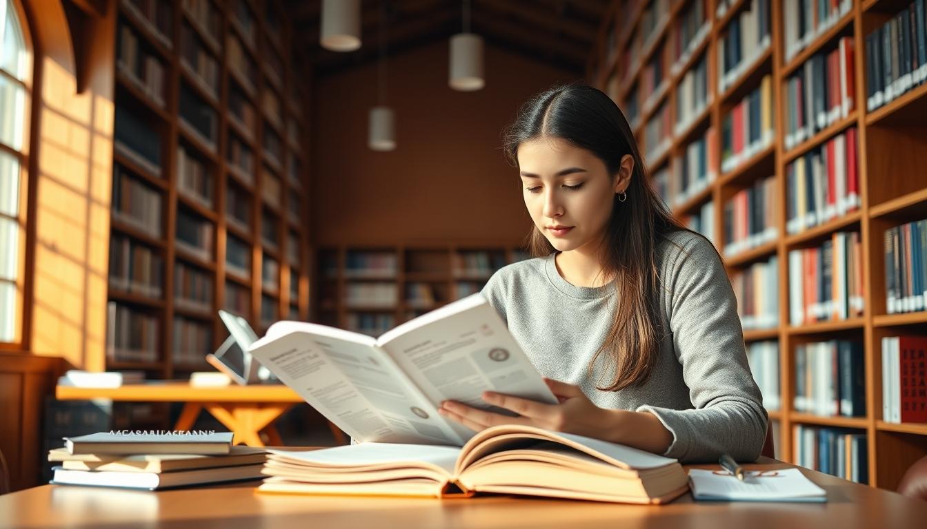 Student developing practical and academic skills